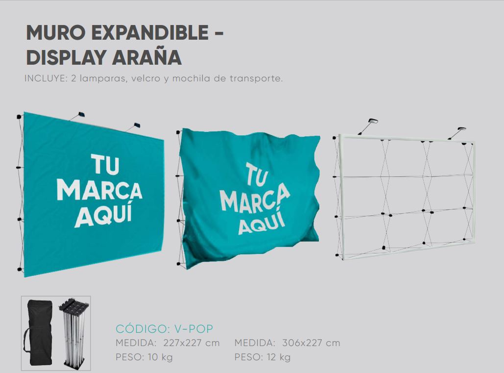 Display Muro araña